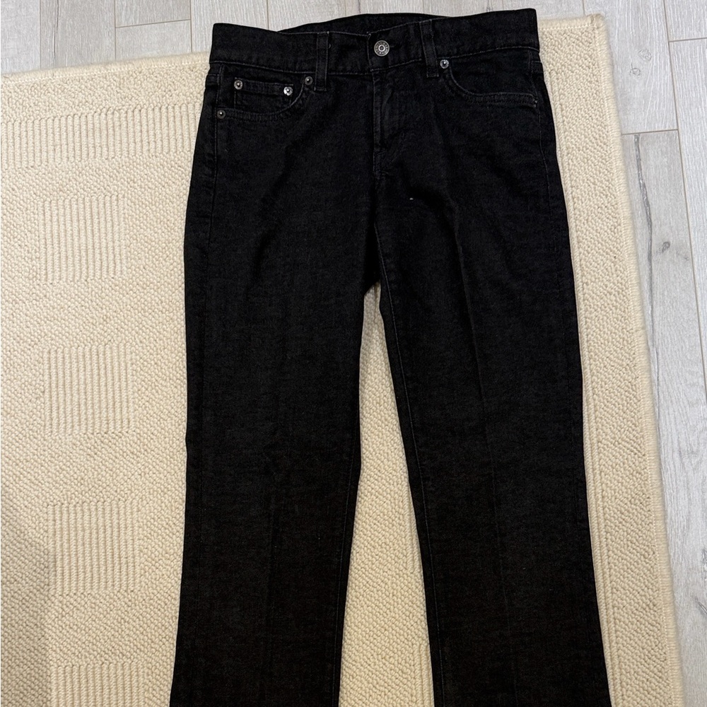 Vintage Ralph Lauren Black Label Charcoal Flared Denim Jeans